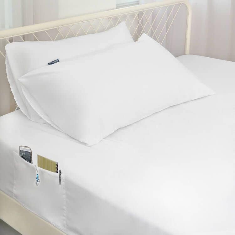 Miniatura 7 de Juego de sábanas y protector de colchón de bolsillo extra profundo, cubrecolchón acolchado de enfriamiento para colchones de 16 a 24 pulgadas de