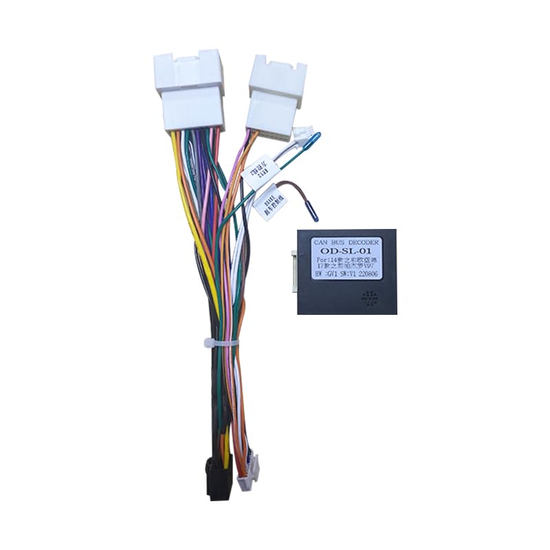 Car 16pin for Audio Wiring Harness with Canbus Box for Mitsubishi for Outlander Pajero Stereo Installation Wire Adapter