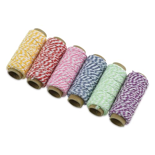 Ficelle de coton Rainbow Hemptique 6 mini bobines pour diy