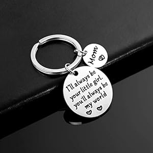 Mothers Day Gifts, Mom Gifts from Daughter for Birthday, I'll Always Be Your Little Girl, You Will Always Be My World, Best Mom Ever Keychain for Valentines Day Christmas Stocking Stuffers Mothers Day Gifts Mom Gifts from Daughter for Birthday Ill Always Be Your Little Girl You Will Always Be My World Best Mom Ever Keychain for Valentines Day Christmas Stocking Stuffers