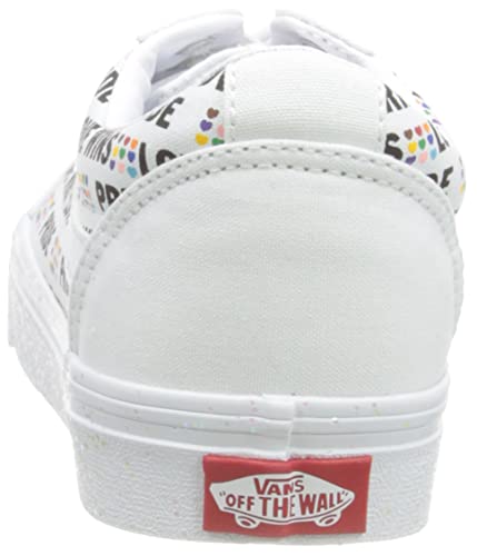 Vans Vans Women's Ward Sneaker, Pride White White, 7 UK