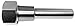 Palmer 1140-203-03 Industrial Thermowell, 304SS, Welded, 304 Stainless Steel