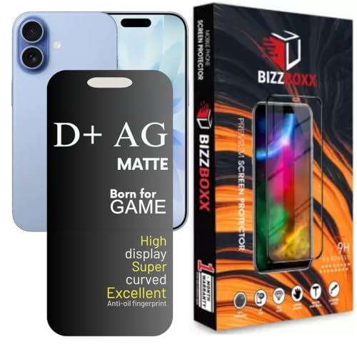 Image of Compatible With Apple iPhone 17 Air D+ AG Matte Tempered Glass Screen Guard Protector Anti Fingerprint Gaming Special With Camera Cut (IPhone 17 Air - 6.5 Inch)- Pack of 1