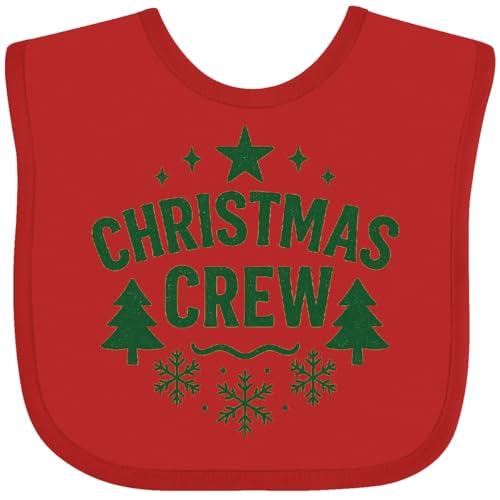 inktastic Christmas Crew Holiday Baby Bib