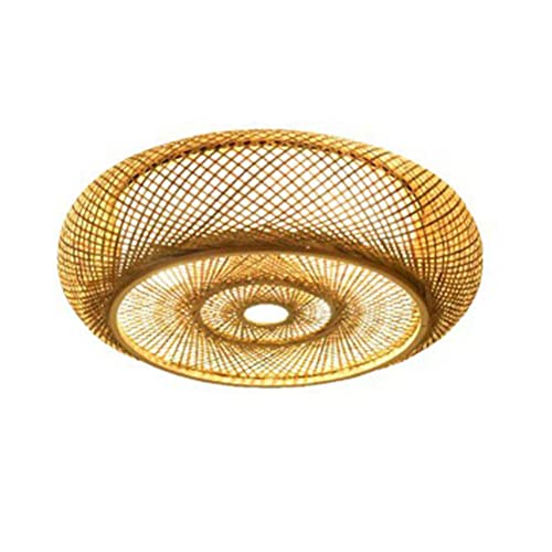 Éclairage de plafond rétro bambou pour hôtel et cuisine