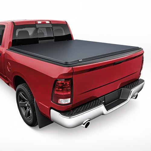 VEVOR Soft Roll-Up Truck Bed Tonneau Cover, Compatible with 2019-2024