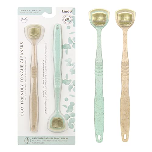 Lindo Eco-Friendly Tongue Cleaners, Tongue Scrapers, Oral Care Cl...
