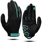 Rahhint Fahrradhandschuhe Gel Atmungsaktiv Radsport-Handschuhe Herren Damen Fahrrad Handschuhe MTB Handschuhe Touchscreen Vollfinger Rennrad Mountainbike Handschuhe rutschfeste Stoßdämpfende