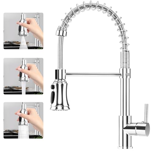 Hanviter Pull Out Kitchen Tap, Chrome