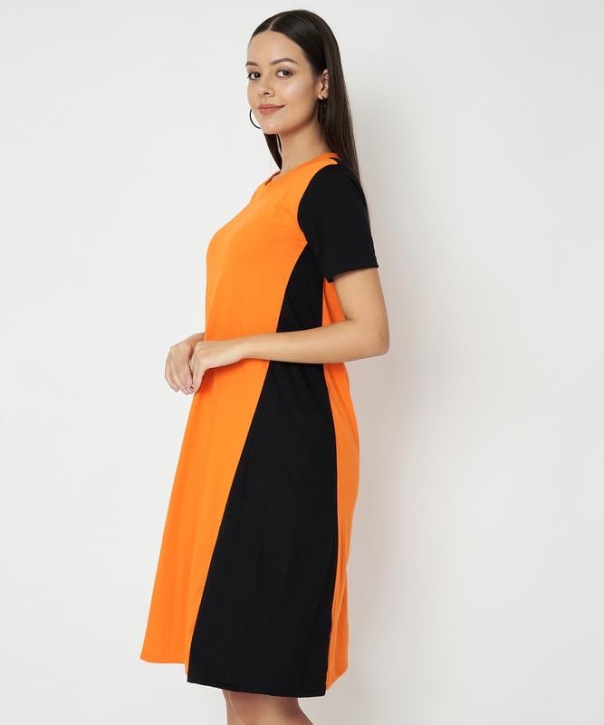 Image of Women's A-Line Cotton Midi Dress