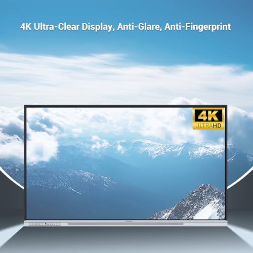 Image of Smart Board with Mobile Cart, 75 Inch Digital Whiteboard for Classroom and Office, NewBoard 4K Interactive Whiteboard with Google EDLA-Certified, Android 14, 8+64 GB, Google Play