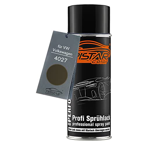 TRISTARcolor Pintura automotriz Bote de spray para VW/Volkswagen 4027 Cinza Meteoro Metallic/Gris Meteoro Metallic Pintura base aerosol 400 ml