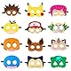 Jiahuade Tiermasken für Kinder,Filz Tiermasken,Kindermaske Rollenspiel,Maske Tier Wiederverwendbar,Filzmaske Geeignet für Geburtstagsfeiern,Cosplay Party,Kostümpartys
