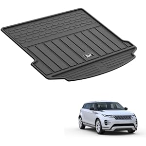 3W Tappetino per Bagagliaio Adatto a Range Rover EVOQUE L551 2020-2025 2026, Impermeabile Tappeto bagagliaio Posteriore Protezione in TPE Vasca Baule