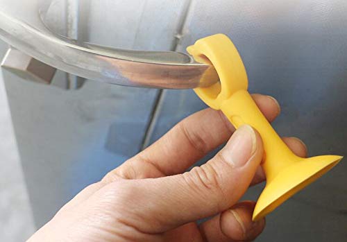Miniatura 5 de WOIWO 5 Uds. Versión extendida de silicona para puerta de succión, mango no perforante, almohadilla anticolisión, tapón de puerta de plástico,