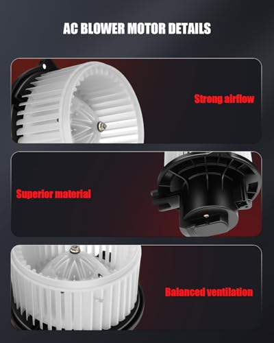 Image of AC Heater Blower Motor Fan for Jeep for Grand Cherokee 1999-2001, Replace 5012701AB 5015860AA