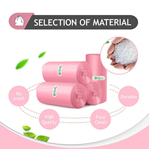 Image of Teivio 3 Gallon 170 Counts Small Trash Bags Garbage Bags, Bathroom Trash Can Bin Liners, Plastic Bags for home office kitchen, Pink