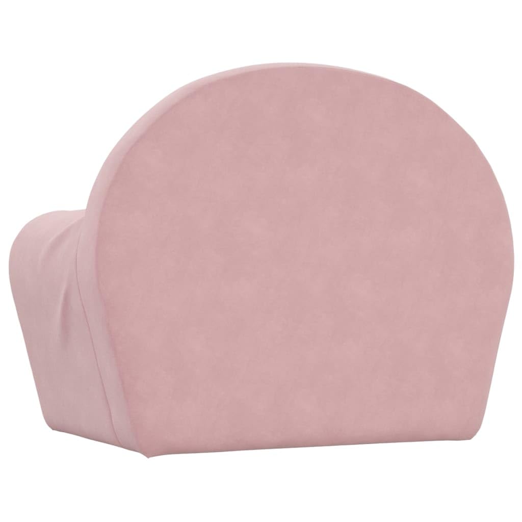 Canapé-Lit Enfant Peluche Rose Ultra Doux – 2 En 1 Fauteuil & Mini Lit – Idéal Lecture, Sieste & Jeux