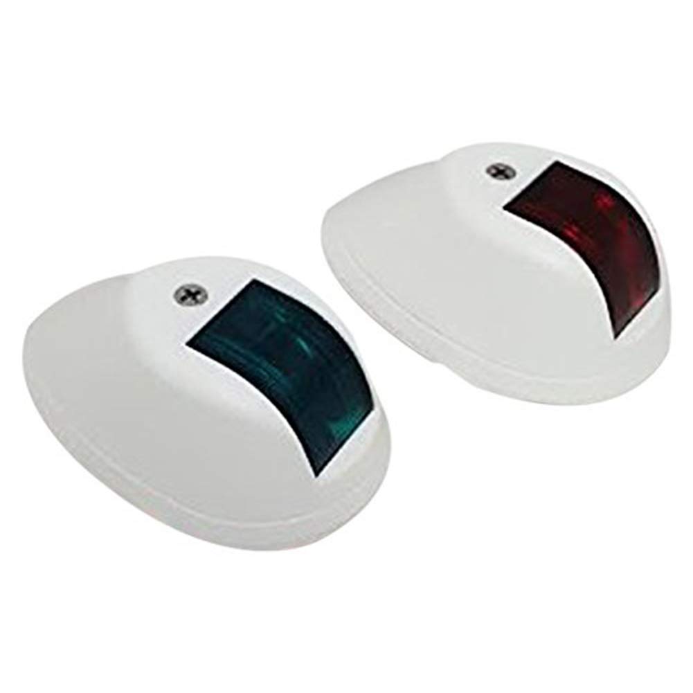 SIKUAI 91 * 59 * 35mm Barca Marina Vela LED Luce di Navigazione di Prua Lampada di Plastica Bianca Per Touring Pontone Velocità Barche da Pesca 2 Pai