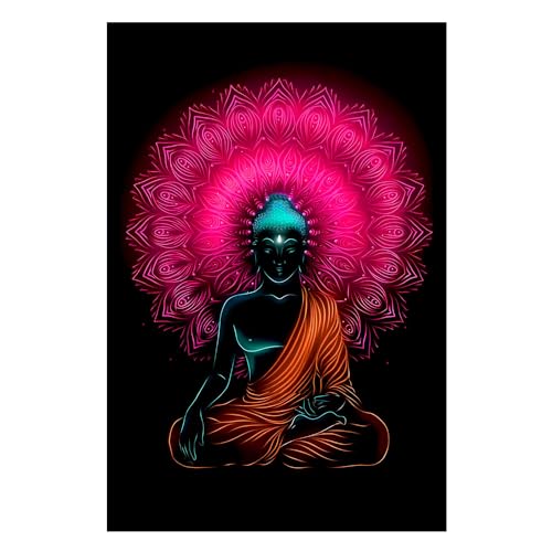 Cadre mural Seigneur Bouddha Tongari : l'affiche spirituelle multicolore idéale pour vos murs
