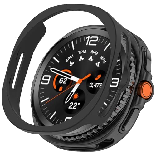 YealRed For Galaxy Watch 8 Classic 46 mm یP[X yPCiKXXN[ȂjیJo[ tȒP ɋAϏՌAhAϖ vP[X TX MNV[ EHb` 8 Classic