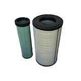YUXSOUQ Air Filter Kit VOE11110022 VOE11110023 Compatible with Volvo EC340 EC390 EC290B EC240B