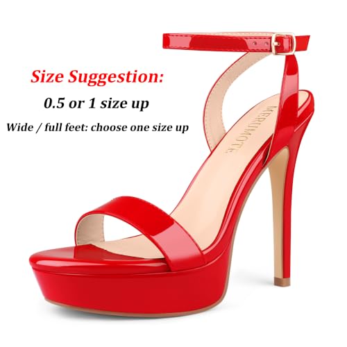 Image of MERUMOTE Women's Open Toe Stiletto High Heels
