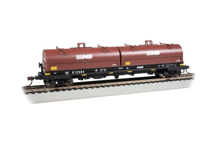 Trains - 55' Steel CAR with Coil Load - Norfolk Southern #612084 - HO Scale