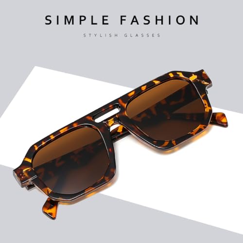 LVTFCO Retro Fashion UV Resistant Sunglasses Men Simple Double Beam Sun Glasses Male Outdoor Sports Female3