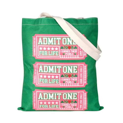 Bolsa Tote divertida rosa y verde JXGZSO para hermanas de sororidad - regalo
