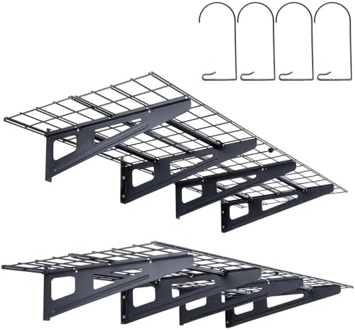 VEVOR Estantes Flotantes de Pared para Garaje, 183 x 61 cm, Juego...