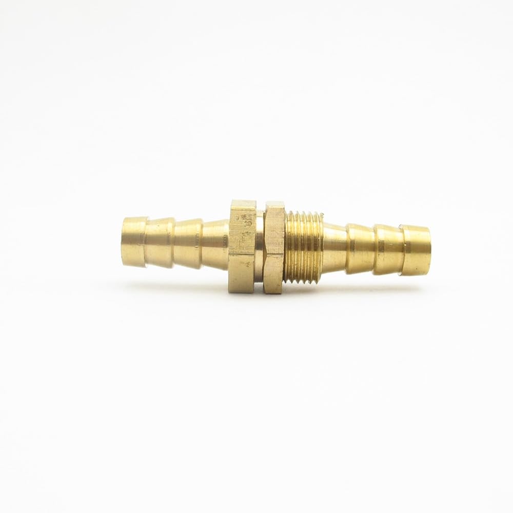 Raccordo a barb per tubo flessibile in ottone da 4 mm, 6 mm, 8 mm, 10 mm, 12 mm, 14 mm, 16 mm, 19 mm, 25 mm, adattatore connettore, 12 pezzi