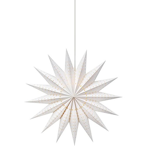 Preisvergleich Produktbild Markslöjd 703258 Weihnachtsstern, Papier, E14, 75 x 75 cm, weiß