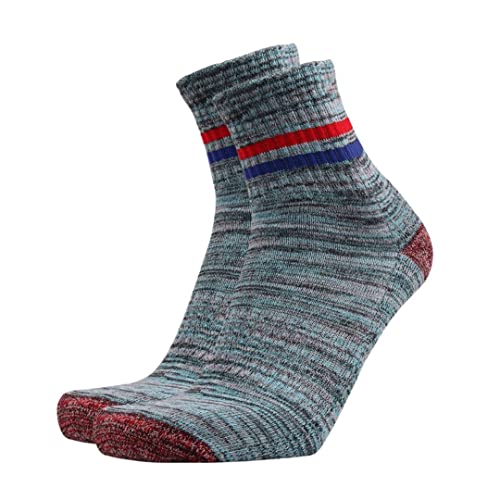 Soft Thick Mid Calf Hiking Vintage Socks | Colorful, Playful, and Comfortable Outdoor Footwear (3 Pack)2