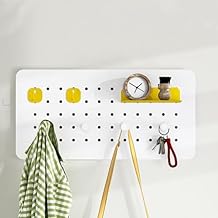 Kit organizador de pared para tablero de clavijas, organizador de escritorio montado en la pared que ahorra espacio para entradas y baños