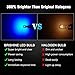 BRISHINE 194 LED Bulbs Extremely Bright Ultra Blue 5630 Chipsets 168 2825 175 T10 W5W LED Replacement Bulbs for Car Interior Dome Map Door Courtesy Trunk License Plate Lights(Pack of 10)