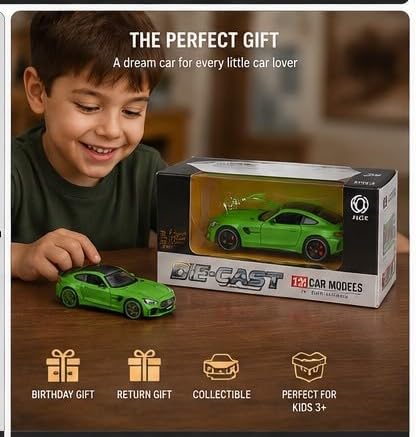 Image of Kammateswara Kids die cast car 1:32 Scale Model Metal Pullback Toy car with Openable Doors & Light Music(Random Color as per Stock) (GT CAR)