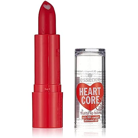 essence HEART CORE fruity lip balm, Lippenbalsam, Nr. 02 Sweet Strawberry, rot Cover