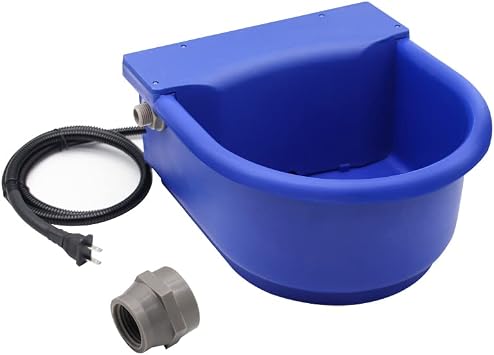 Automatic Heated Dog Water Bowl 1.3gal 100W Outdoor for Livestock