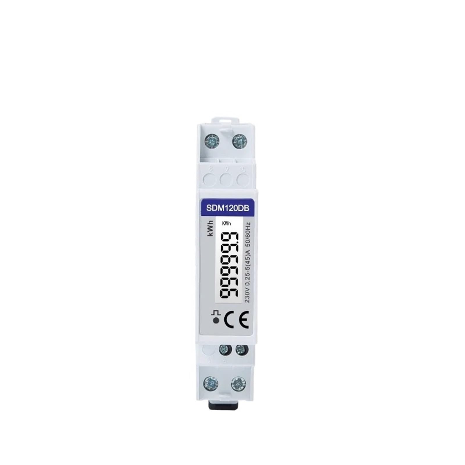 Compteur d'énergie SDM120DB électrique monophasé 5(45)A pour tableau