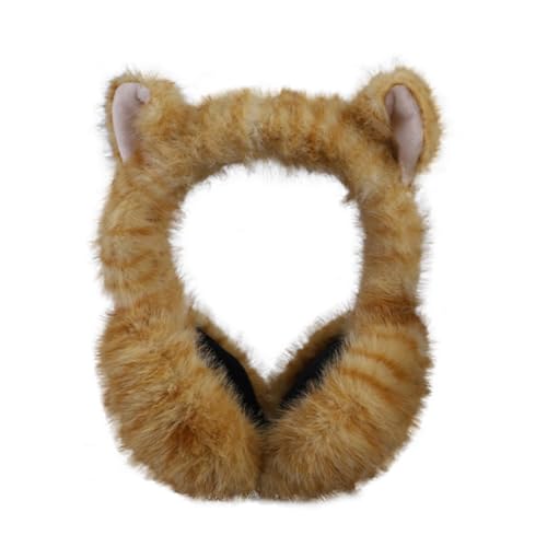 TINAYAUE Cat Ear Muffs Cute Winter Plush Earmuffs for Kids Adults Student Outdoor Warm Cycling Skiing Windproof Ear Warmer