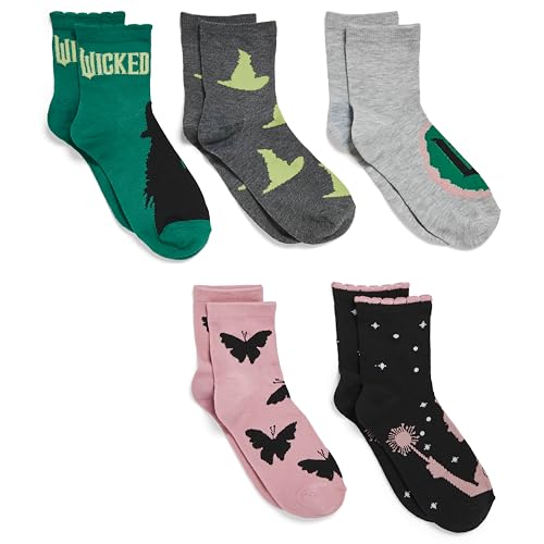 Wicked Womens 5 Pack Halloween Capri Socks