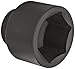 Martin 7694 Forged Alloy Steel 2-15/16" Type III Opening 1" Power Impact Drive Socket, 6 Points Standard, 3-3/4" Overall Length, Industrial Black Finish