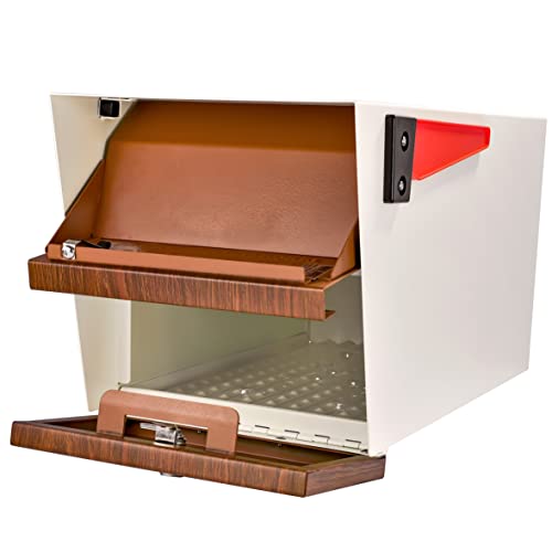 Image of Mail Boss Mail Manager Modern Locking Post Mount Mailbox, USPS Approved