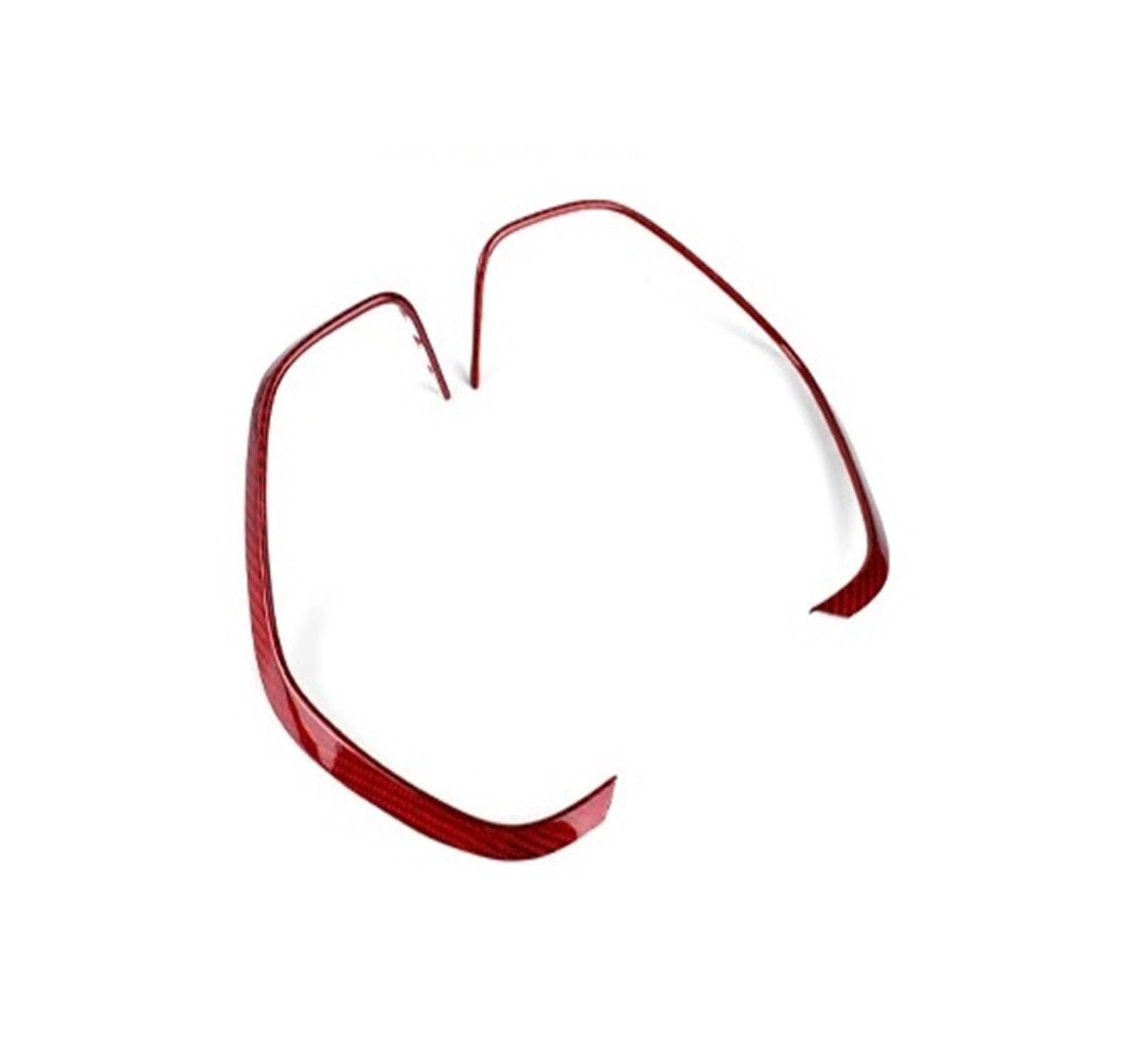 Car Interior Moulding Trim for Chevrolet for Camaro 2016 2017 2018 2019 2020-2023 Dashboard Frame Sticker Interior Real Hard Carbon Fiber Interior Accessories(Red)