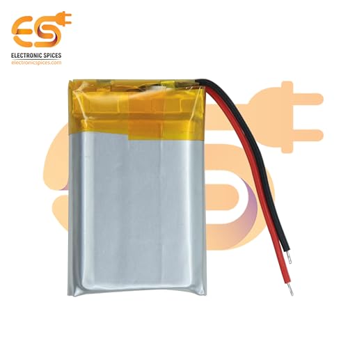 Electronic Spices 500mAh 3.7V Single Cell Rechargeable LiPo Battery (HCY-602030)