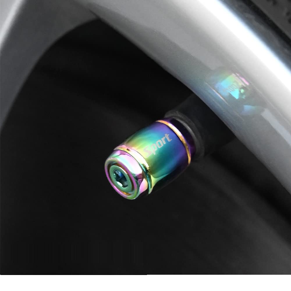 4 tappi antifurto per valvola, coprivalvola universale per auto, per moto, bici, pneumatici