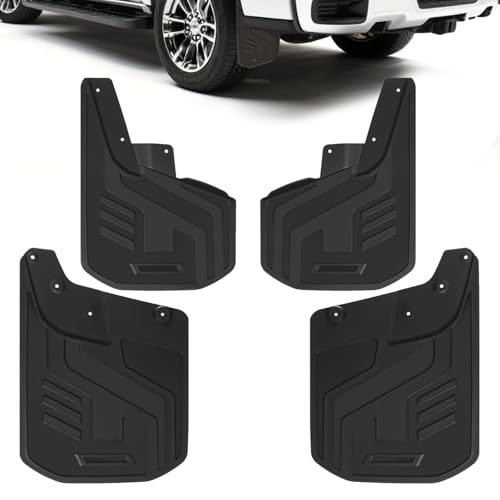 Image of Mud Flaps for Trucks,2023-2024 Chevy Colorado No Drill Mud Guards with Fender Flares, Heavy Duty 4PC Splash Guards, OEM Fit,Suitable for Vehicles with Wheel Eyebrow