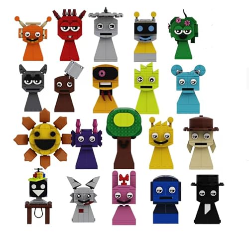 積み木のおもちゃ,スプランキー ,Sprunki 子供へのクリスマス 誕生日プレゼント,ブロック おもちゃ,ゲームモンスターです,音楽ゲームグッズ (カラー【20個セット】)