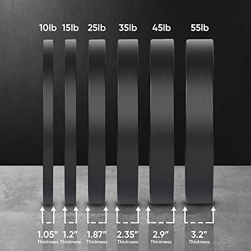 Black Bumper Plate Sets - 190 Lbs For Weightlifting & Strength Training - Durable Bumper Plates For Olympic, Home & Gym With Dead Bounce, Weight Plates Set, Ideal For Power Lifting By Fringesport #TOP5